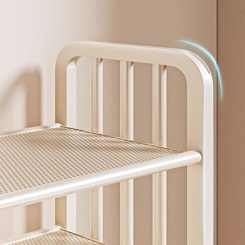 Art Deco/Glam Alloy Rectangle Shoe Rack with 6/5/4 Shelves for 1-30 Pairs in Drawing Room