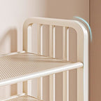 Art Deco/Glam Alloy Rectangle Shoe Rack with 6/5/4 Shelves for 1-30 Pairs in Drawing Room