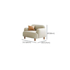 Off-White Standard Sofa/Loveseat with Armrest for Drawing Room