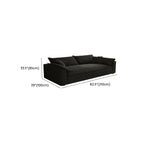 Art Deco Ink Solid Color Water Resistant Sofa Couch/Single Sofa for 5-seater/4-seater/6-seater with 2 Pillows