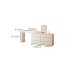 Modish Large Vanity Set with Reclaimed Wood Table Top, White Chair, and 6 Drawers