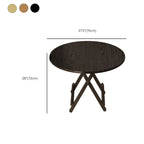 Composite Wood Dining Table with Crossed Legs, Scratch-proof and Foldable, Square Top for 2-seater