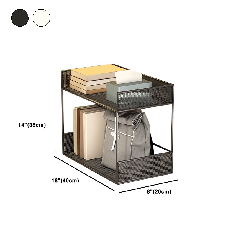 All Ages Metal Tool Roll Cart with 4 Wheels and 3 Tier/2 Shelves