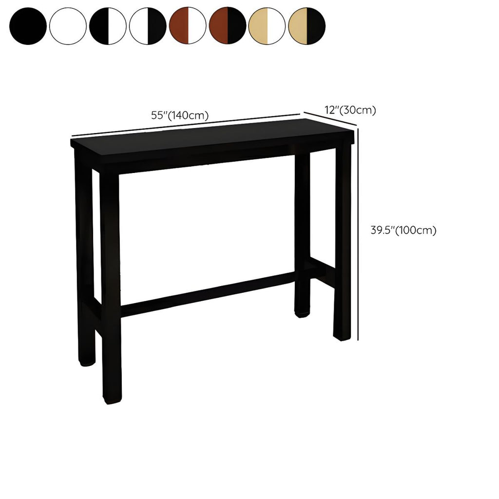 Sleek Modern Armless Bar Stool Set with Footrest - Stylish Seating for Your Home Bar