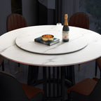 Modern 1/2/7 Pieces Dining Set Round Sintered Stone Dining Table for Dining Room