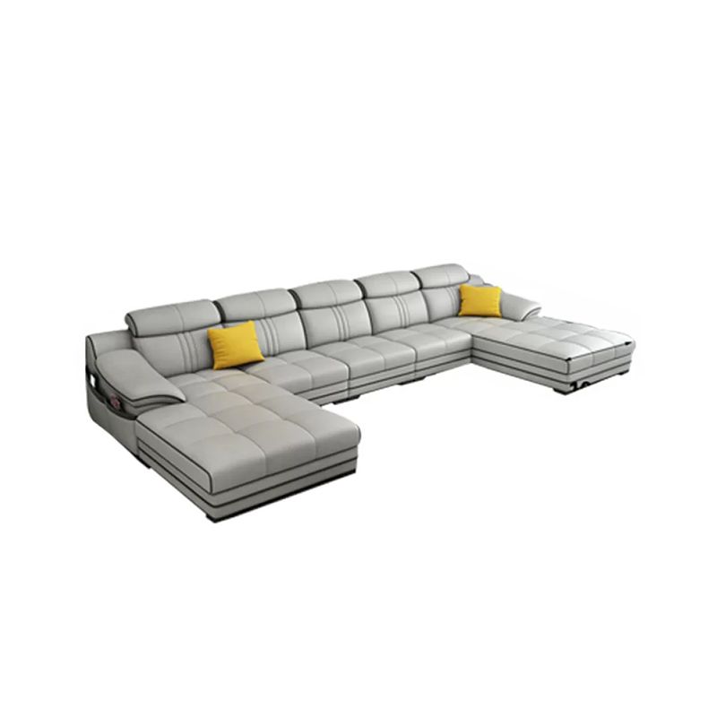 Living Room Modular Sofa in Modern Style Sofa with Pillow Armrest