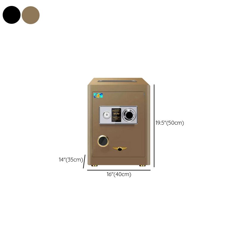 Steel Security Safe with Battery, Pry Resistant, Lockable with Keys and Interior