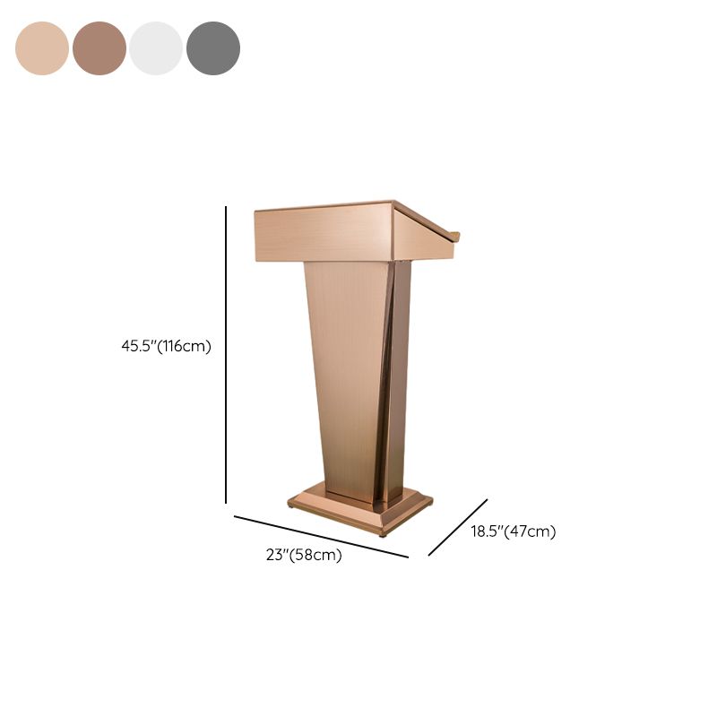 Stainless Steel Full Podium with Built-in Storage