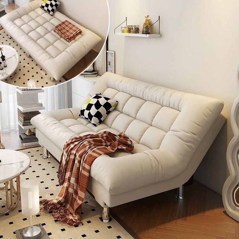 Simple Rainproof Futon Convertible Sofa with Tufted Back Loveseat, Stitch-tufted, Full/Queen Bed Size
