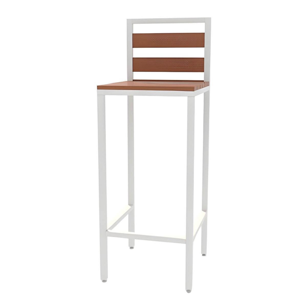 Rectangle Footrest Pub Dining Set 1/4/5 Pieces Outdoor Industrial Bar Pub Table Set