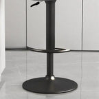 Simple Scarlet/Yellow/Dark Green Rawhide Bucket Bar Stools with Adaptable Height, Rotating Back