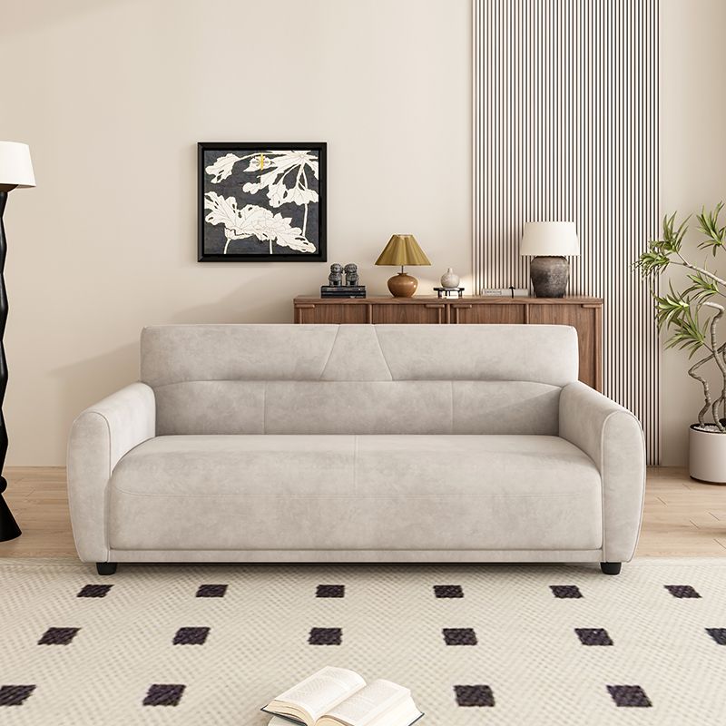 Dark Gray/Sage/Off-White Standard Sofa with Armrest for Drawing Room