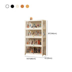 Bambusa Flooring Curio Cabinet with Stockroom, 4 Cabinets/3 Cabinets/2 Cabinets, 4 Shelves/3 Shelves/2 Shelves, 4 Doors/3 Doors/2 Doors