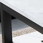 Square Side Table with Repository Storage and 1 Shelf