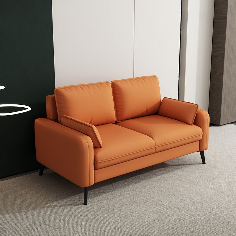 Tear Resistant Loveseat in Gray/Navy Blue/Amber Color with Arm