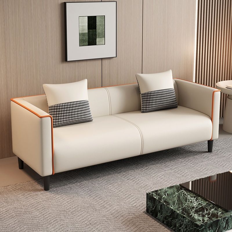 Standard Sofa/Loveseat/Single Sofa in Synthetic Leather, Available in Grey/Dark Blue/Light Green with Arm