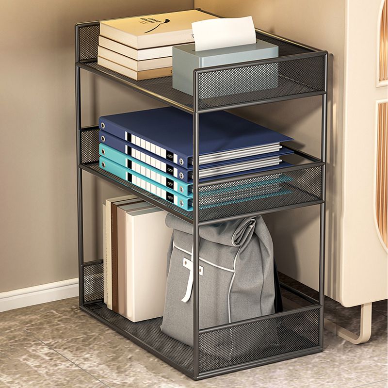 All Ages Metal Tool Roll Cart with 4 Wheels and 3 Tier/2 Shelves