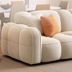 Standard Sofa/Loveseat in Flannel with Rose/Butter Color/Light Green Upholstery and Armrest