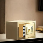 Steel Security Safe with Battery, Pry Resistant Lockable Keys, and Interior Lining