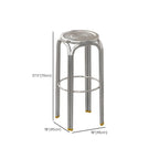 1/2/4 Pieces Silver Stainless Steel Contemporary Bar Pub Table Set