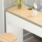 Contemporary Living Room Wood Bar Set with Storage and Backless Seating