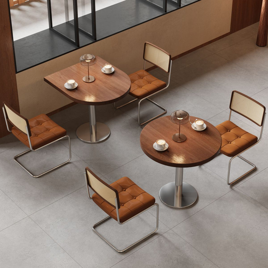 Simplistic No Seating Rounded Edge Assembly Required Solid Wood