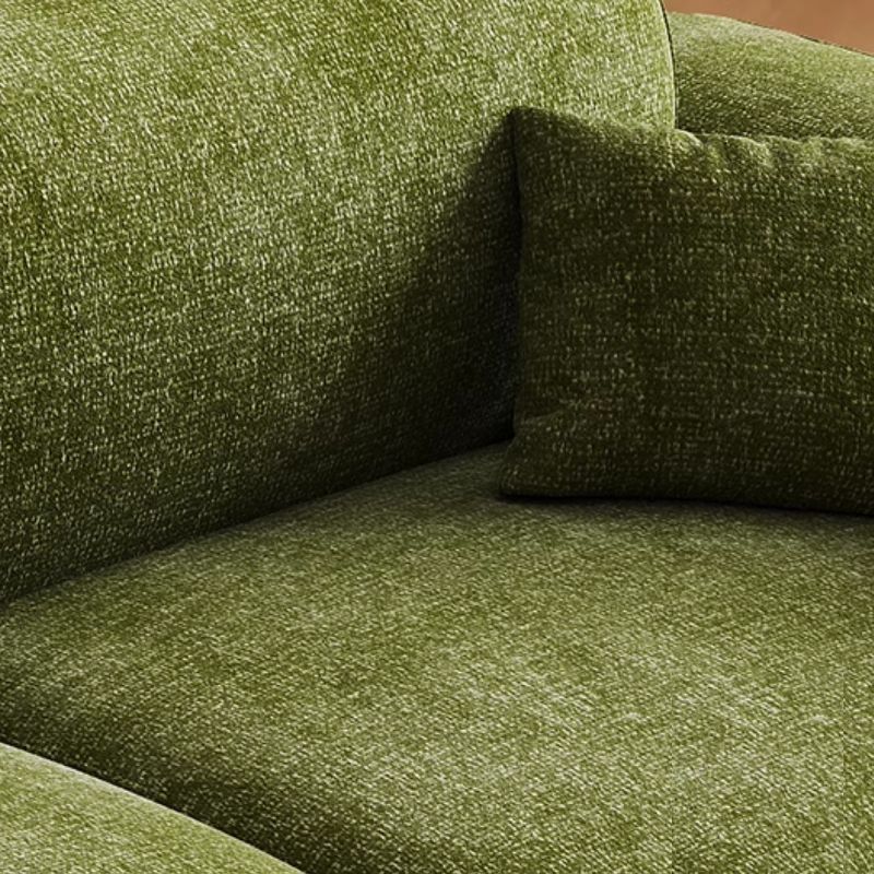 Drawing Room Standard Sofa/Loveseat in Soft-pile Fabric with Sage Upholstery and Armrest