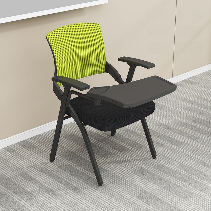 Minimalist Ergonomic Office Furniture with Midnight Black Upholstered Seating and Arms