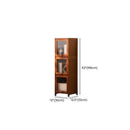 Sepia Organizing Shelf with 5-Cabinet/4-Cabinet/3 Cabinets and 5-Shelf/4 Shelves/3-Shelf in Vertical Closed Back Design