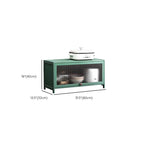 Trendy Green Bambusa Flooring Oven Cabinet with 4 Cabinets, 4 Shelves, and 4 Doors