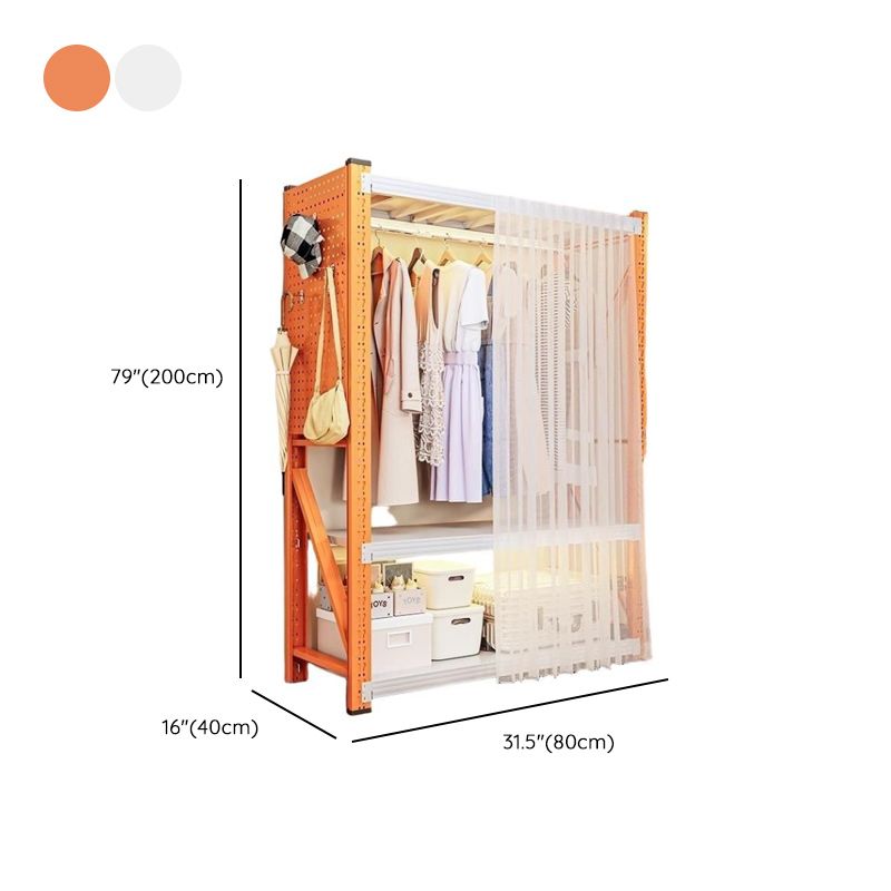 Simplistic Steel Hall Rack with Repository Storage