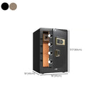 Steel Security Safe with Battery, Pry Resistant, Lockable, Keys, Interior, and Shelves