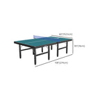 Indoor Emerald Green Synthetic Laminate Ping Pong Table with Included Table Tennis Paddle