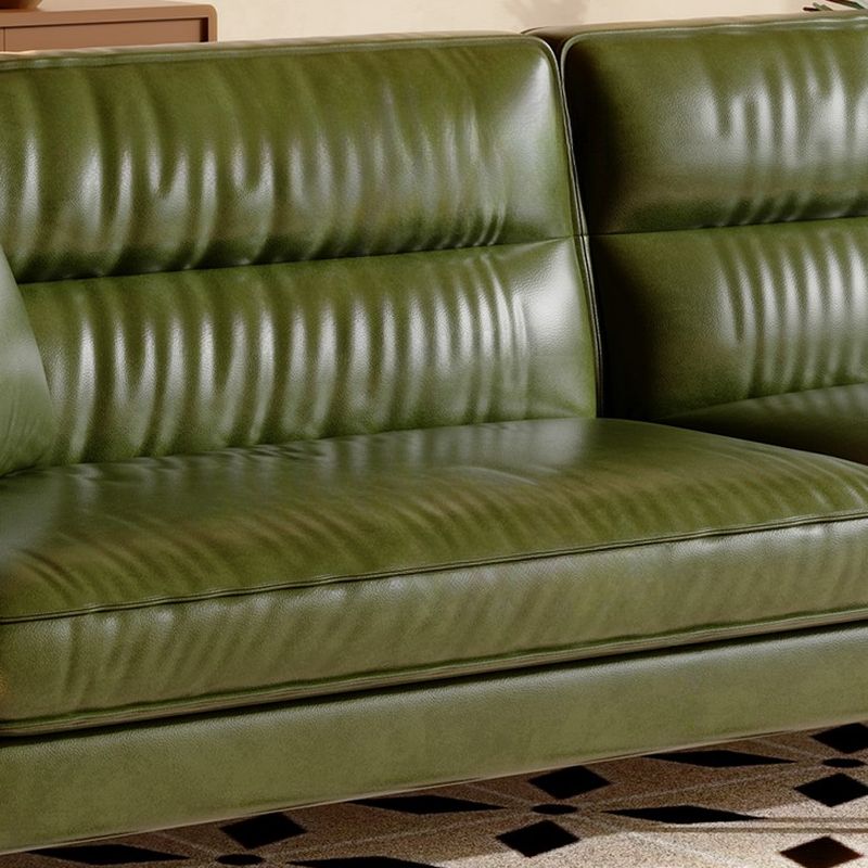 Modish Solid Color Stain Resistant Standard Sofa/Loveseat in Emerald Green with Arm and 2 Pillows for 4-seater/3-seater/for 2