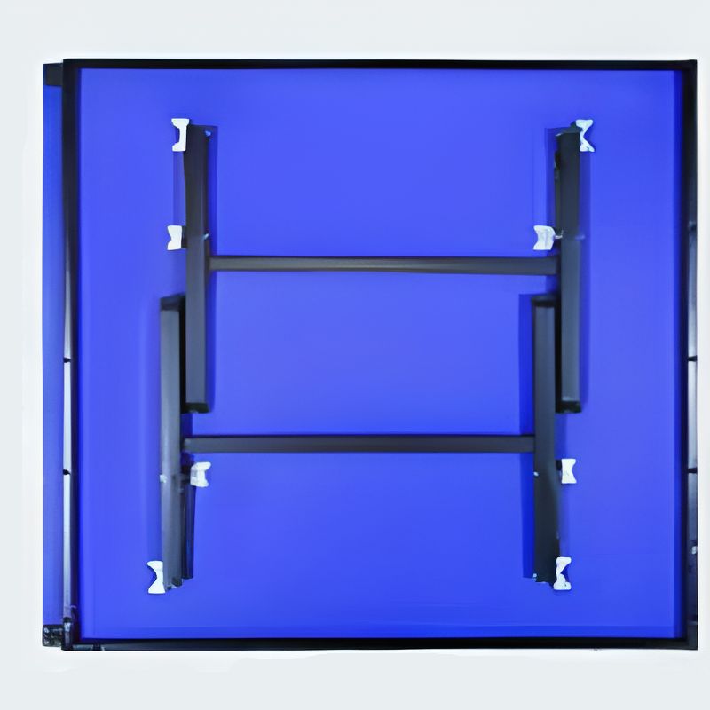 Indoor Ping Pong Table with Synthetic Laminate Top in Ink/Dark Blue and Included Table Tennis Paddle