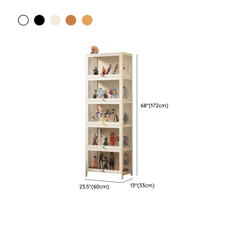 Bambusa Flooring Curio Cabinet with Stockroom, 4 Cabinets/3 Cabinets/2 Cabinets, 4 Shelves/3 Shelves/2 Shelves, 4 Doors/3 Doors/2 Doors