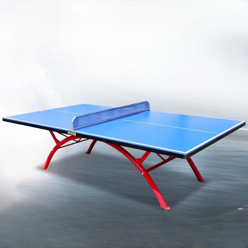 Versatile Ping Pong Table with Synthetic Laminate Top in Dark Blue, Suitable for Indoor and Outdoor Use, Includes Table Tennis Paddle