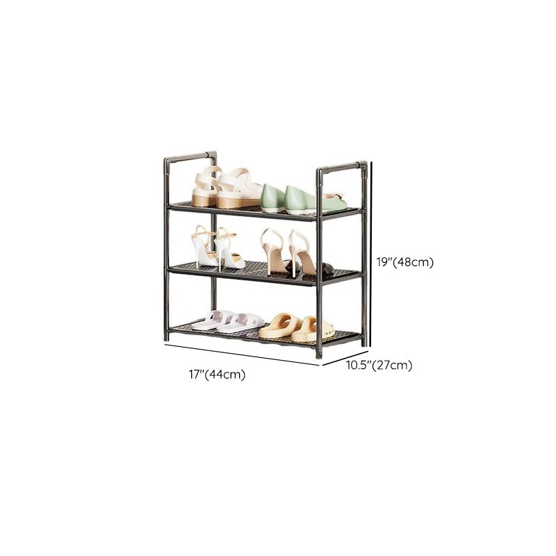 Modern Rectangle Ink Metal 21-30 Pairs/11-20 Pairs/1-10 Pairs Shoe Rack for Drawing Room with 7 Shelves/6 Shelves/4 Shelves