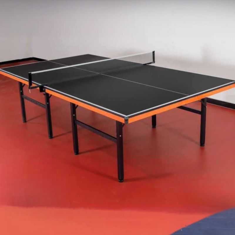 Indoor Ping Pong Table with Synthetic Laminate Top in Ink/Dark Blue and Included Table Tennis Paddle