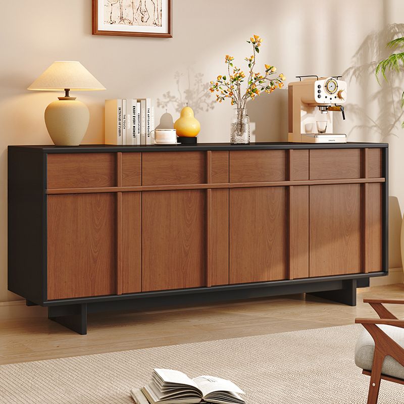 Trendy Wardrobe Chest Of Drawers with 2 Cabinets and 2 Interior Shelves