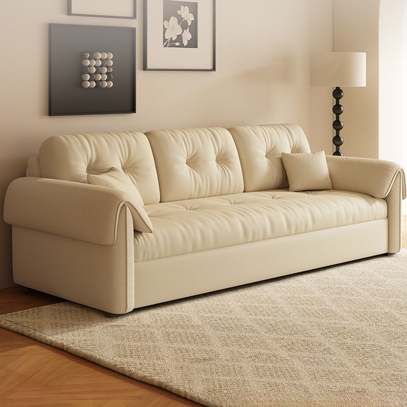 Scratch-immune Stitch-tufted Sleeper Futon Bed with Tufted Back, Container Storage, Pillow Top Arm, Pillow, and California King/King/Queen Size