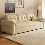 Scratch-immune Stitch-tufted Sleeper Futon Bed with Tufted Back, Container Storage, Pillow Top Arm, Pillow, and California King/King/Queen Size