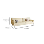 White Standard Sofa/Single Sofa with Armrest and 3 Pillows/1 Pillow
