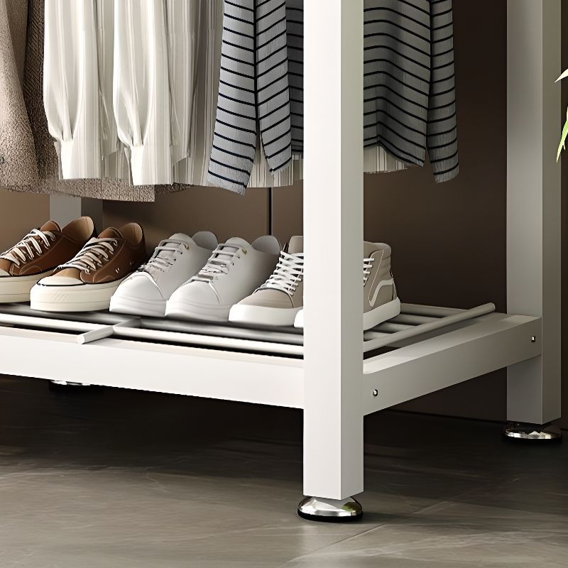 Modern Simple Style Coat Tree with 5/6 Shelves in Stainless Steel