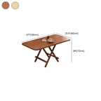 Veneer Dining Table with Crisscross Legs, Scratch-repellent and Foldable, for 4 People/2 People