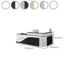 L-Shape Desk with 1 Cabinet, Hutch, Keyboard Tray, Cable Management, Desk Return, Filing Cabinet, and 1 Drawer Pedestal