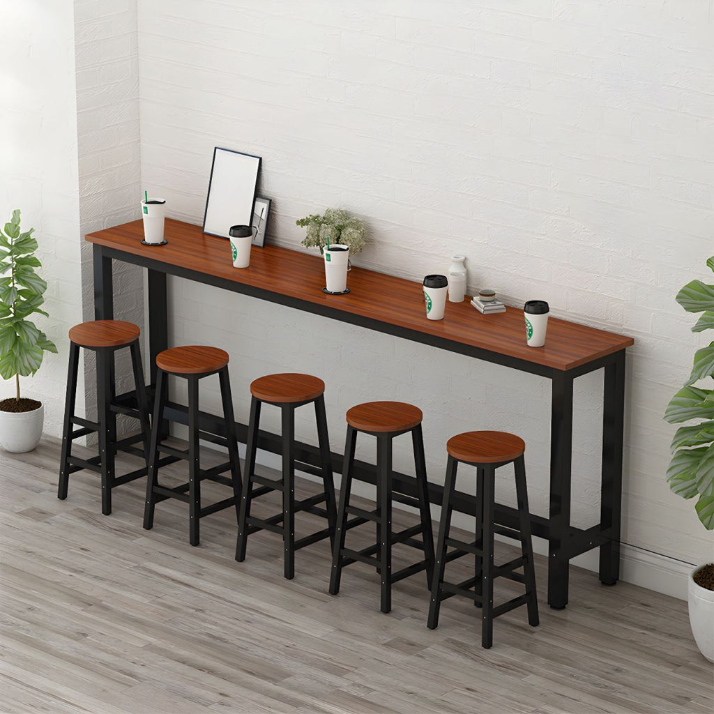 Modern Home Bar Set with No Distressing, Non-Swivel, and Limited Warranty