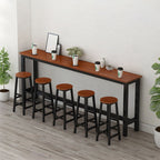 Modern Home Bar Set with No Distressing, Non-Swivel, and Limited Warranty