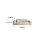 Versatile Grey/Blush/Amber Flannel Standard Sofa/Loveseat with Arm and Concealed Support