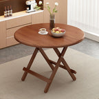 Veneer Dining Table with Crisscross Legs, Scratch-repellent and Foldable, for 4 People/2 People